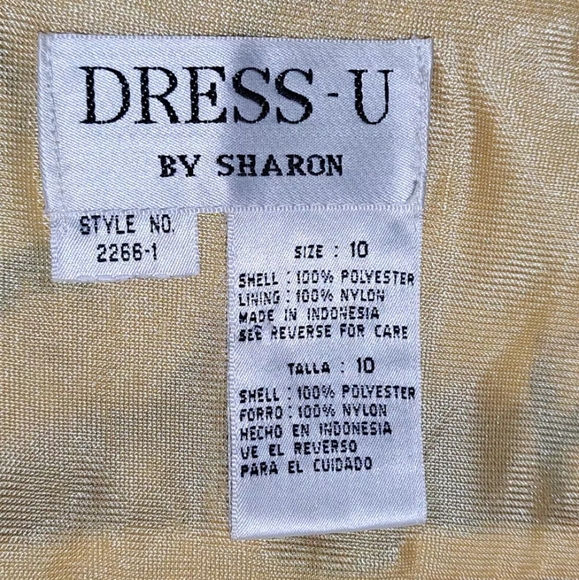 Dress-U by Sharon multicolor 2 Pc lined asymmetrical Maxi Dress/Sleeveless top - Picture 2 of 11